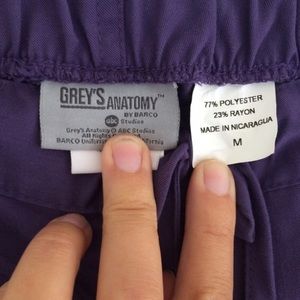Grey's Anatomy Purple Scrub Pants