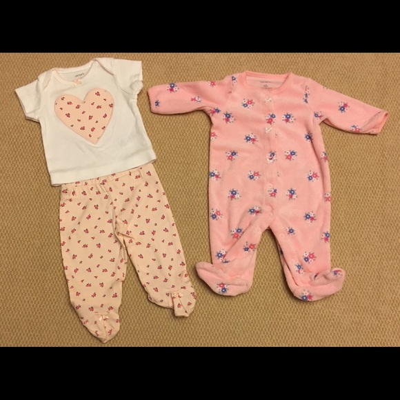 Daytime Wear & Footie Pajama Bundle *3 Piece Set*