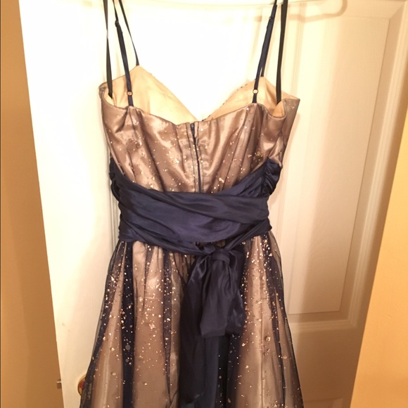 Blue and gold homecoming dress - Picture 3 of 5