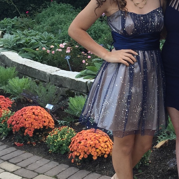 Blue and gold homecoming dress - Picture 5 of 5