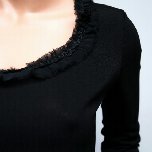 Cynthia Cynthia Steffe Black 3/4 Sleeve Scoop Neck - Picture 3 of 4
