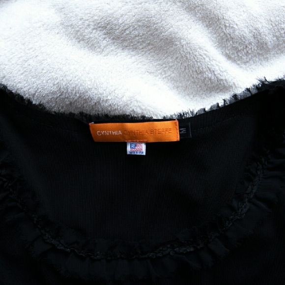 Cynthia Cynthia Steffe Black 3/4 Sleeve Scoop Neck - Picture 4 of 4