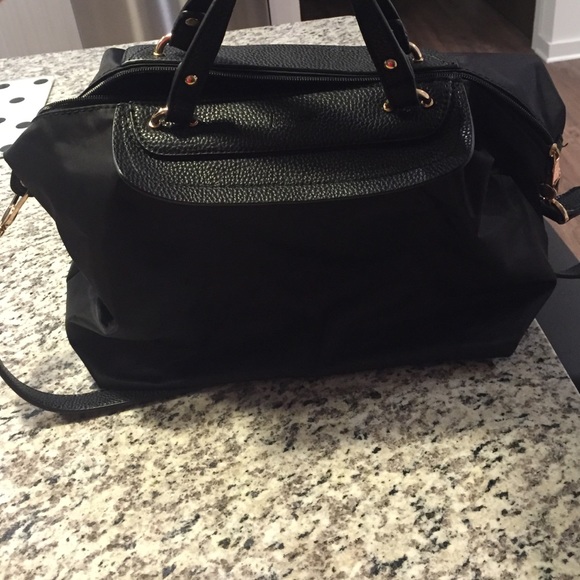Black nylon Neiman Marcus purse