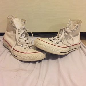 white hightop converse