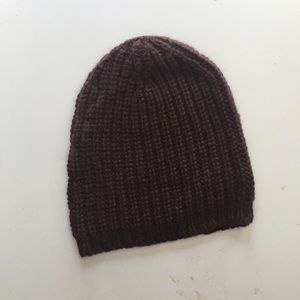 Alpaca wool slouch hat in wine, OS