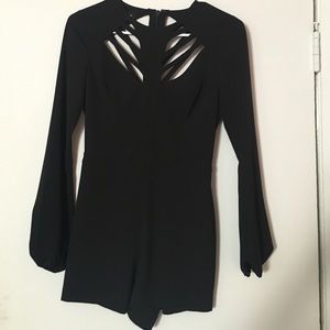 Black romper from bebe