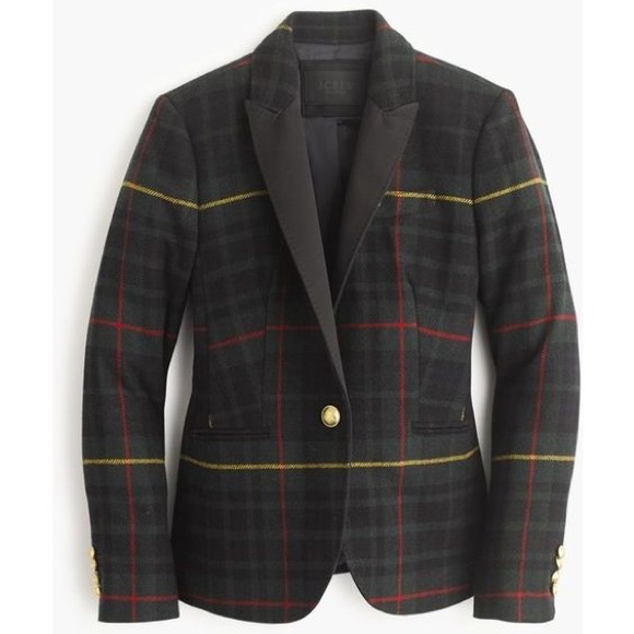J Crew Campbell Blazer in Tartan size 10