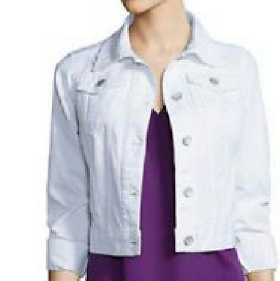White jean jacket