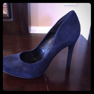 Jessica Simpson Navy Blue Velvet suede Pumps