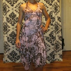 Floral Layer cut dress