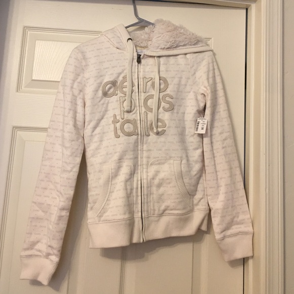 Aeropostale Hooded Faux Fur Lined Jacket Size M - Picture 1 of 3