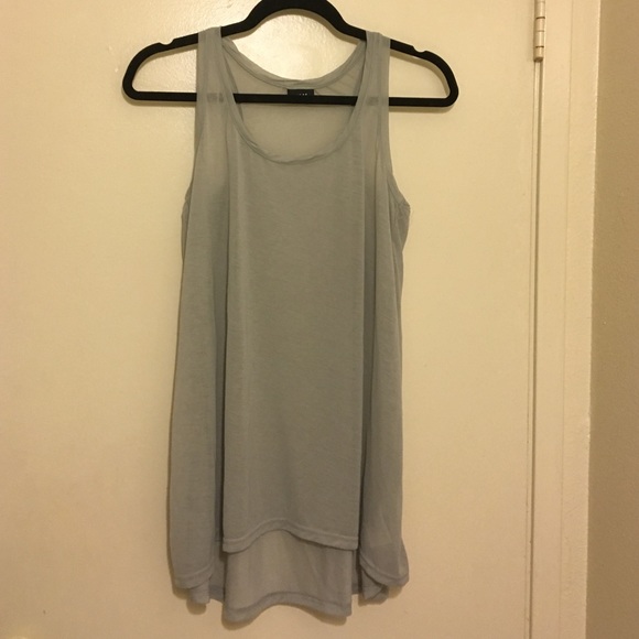 🚫SOLD🚫 H&M sheer gray tank / blouse