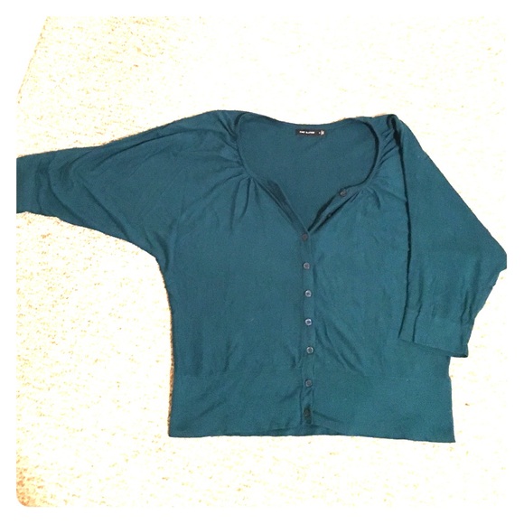 Teal cardigan