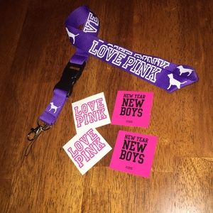 Love PINK lanyard bundle