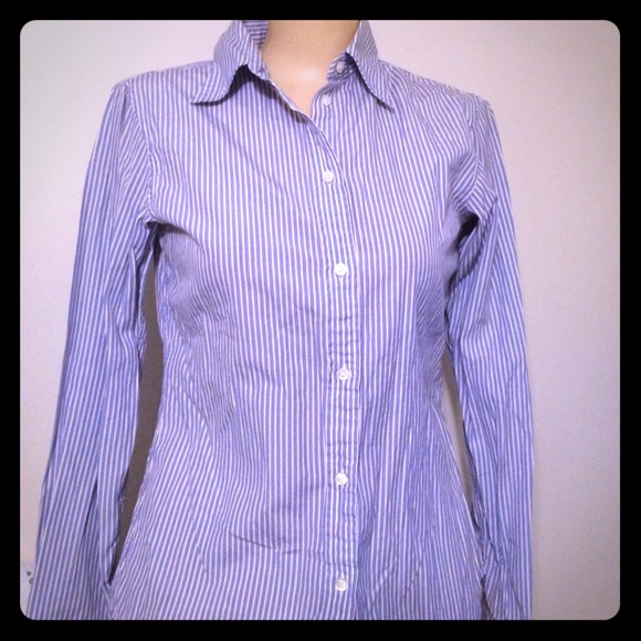 🛍FGw20$🛍 GAP Sz. 2 blue/white stripe button down
