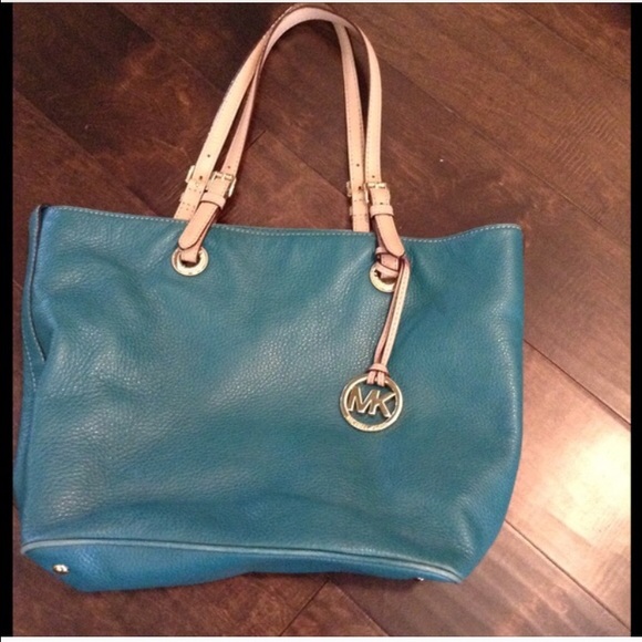 Blue Michael Kors Tote