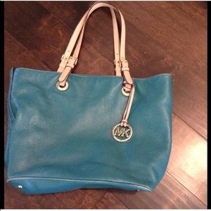 Blue Michael Kors Tote
