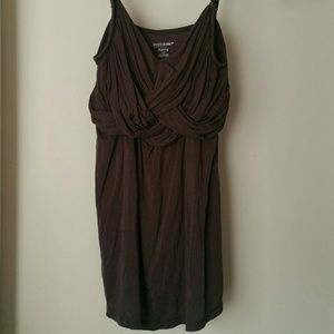 Motherhood Clip Down Gray Nursing Blouse