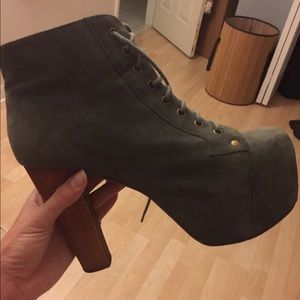 Gray suede Jeffrey Campbell Litas