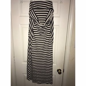 Stripped maxi skirt