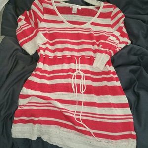 Motherhood Maternity Front Tie Knit Sweater