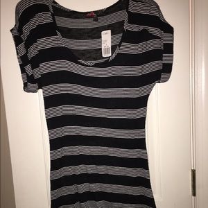 Black and white striped t-shirt. Stretchy NWT!