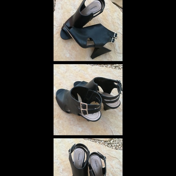 Style & Co sz 7 3.5" heel, strapped open back shoe - Picture 1 of 4