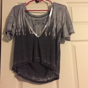 Very trendy low cut tee!