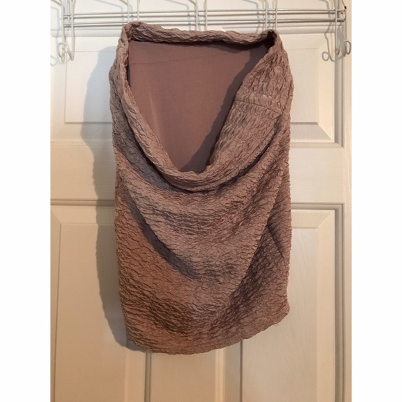 Rushed mini skirt