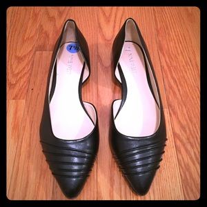 Nine West Black flats 7.5 "be at tie" NEW!
