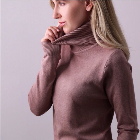 Uptown Sweater Dress | Mauve - Picture 3 of 4