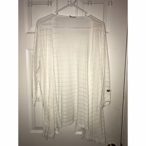 White open cardigan