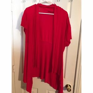 Red open shrug