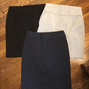 Three Banana Republic skirts