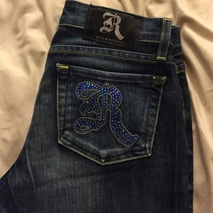 Rock & Republic Jeans. W/ gems on back pocket