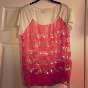 Red and gold top
