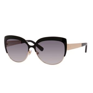 Kate Spade Raelyn Black & Gold Sunglasses NWOT