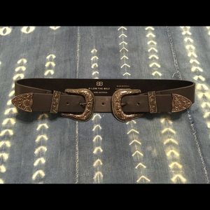 b-low the belt bri bri gunmetal size medium