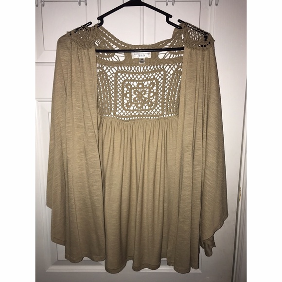 Open cardigan top