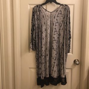 Black & white kimono