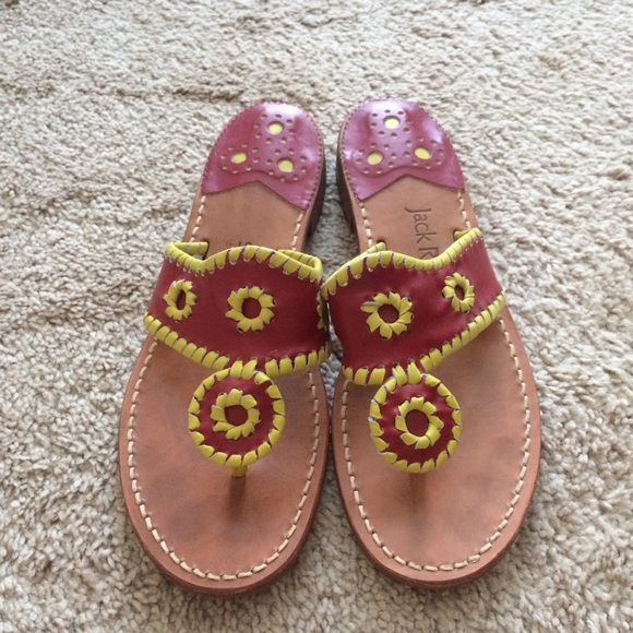 Jack Rogers Red & Yellow - Size 7.5