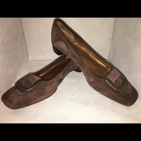 Brown suede Talbots dress shoes size 9