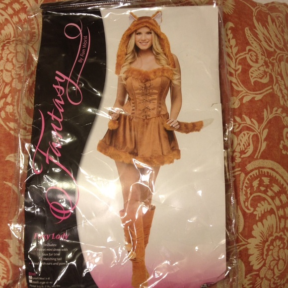Foxy Lady Halloween Costume-size:Small/Med 2-8