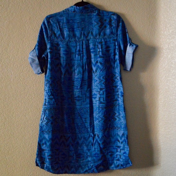 • s-xl • chambray aztec shirt dress - Picture 4 of 4