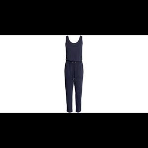 H&M navy blue sleeveless jumpsuit. Size L