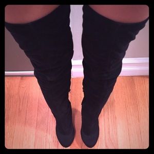 Jeffrey Campbell platform suede Thigh high boot 6