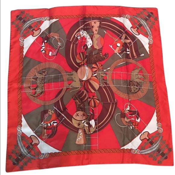 Hermes circus vintage silk scarf - Picture 1 of 4