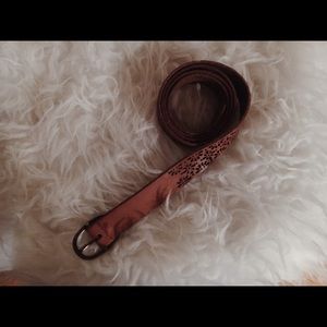 Anthropologie Genuine Leather boho belt