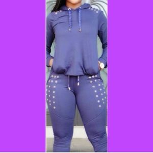 Two piece sweatsuit