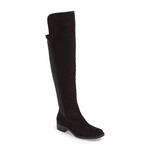 Andre Assous black suede boots